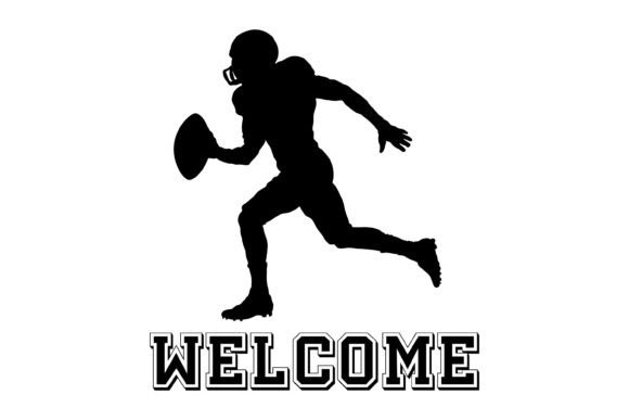 American Football Ball SVG Welcome Logo: Design Review for Real Embroidery Use