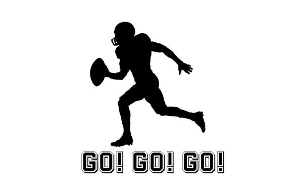 American Football Player Graphics for Crafts & Content Publishing