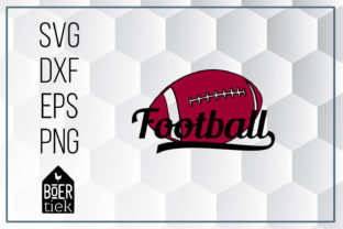 Football Ball with Word: Graphics for Crafts