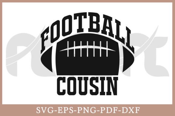 Football Cousin SVG: Graphics for Crafts