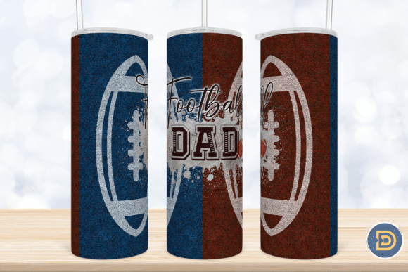 Football Dad 20Oz Tumbler Graphics & Crafts