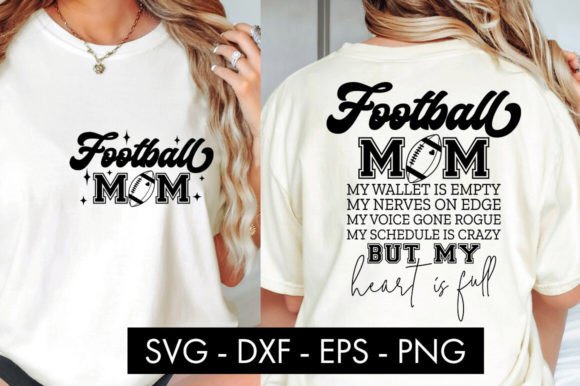Football Mom SVG Cut for Graphics and Crafts