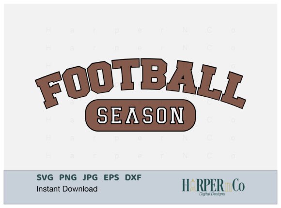 Football Season Graphics for Crafts & Branding