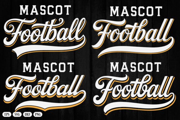 Football Team Mascot Template Svg for Graphics & Crafts