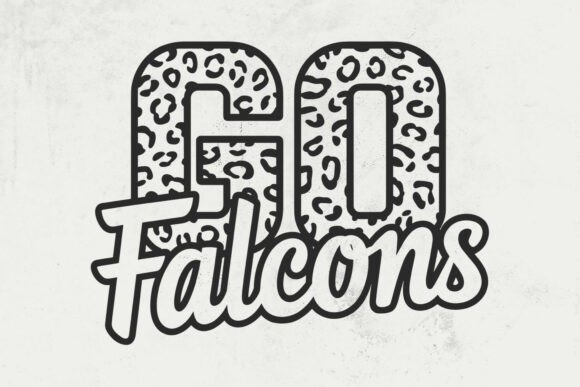 Go Falcons Leopard Graphics for Crafts
