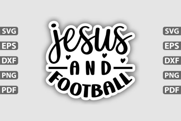 Jesus and Football Sticker Design: Graphics & Crafts Review